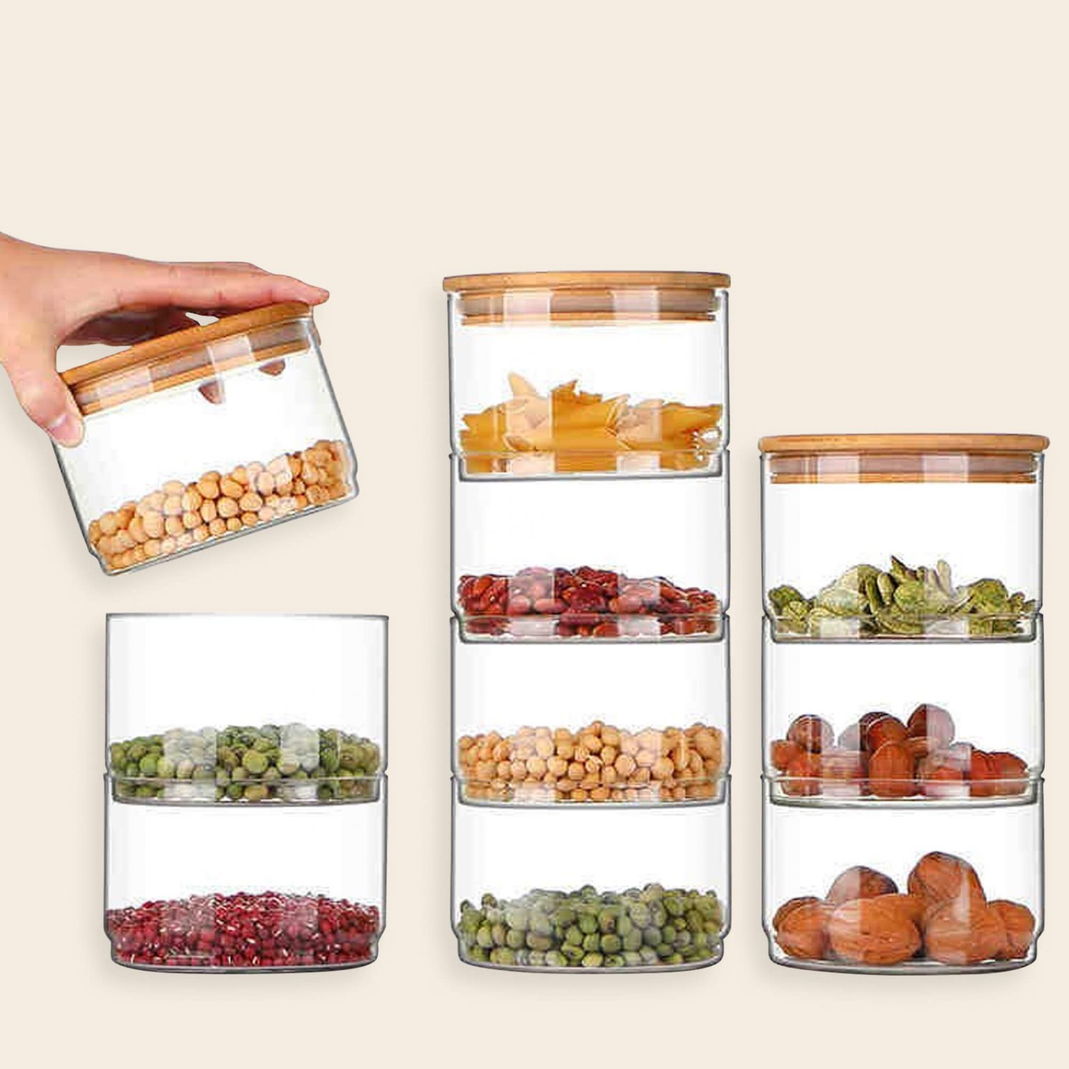 Food Storage Container Set 6 набор сыпучих